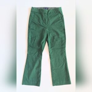 J. Crew Linen Blend Kelsey Pant Womens Size 0 Green Lined